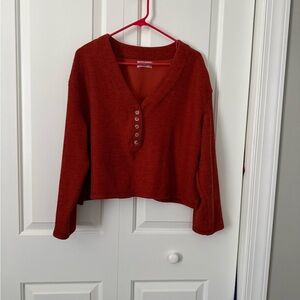Urban Outfitters Orange Knit Sweater